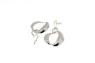 Post Earring Silver Geo Drop - Charming Charlie