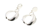 Post Earring Silver Geo Drop - Charming Charlie