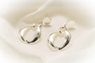 Post Earring Silver Geo Drop - Charming Charlie