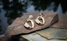 Post Earring Gold Geo Drop - Charming Charlie