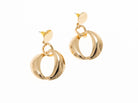 Post Earring Gold Geo Drop - Charming Charlie