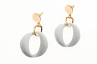 Post Earring With Colorful Geo Drop - Charming Charlie