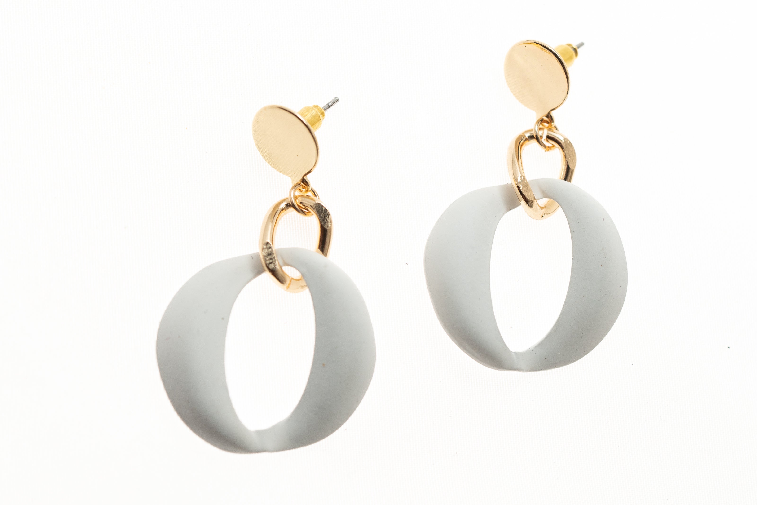 Post Earring With Colorful Geo Drop - Charming Charlie