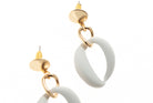Post Earring With Colorful Geo Drop - Charming Charlie