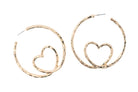 Matted Heart Post Earring - Charming Charlie