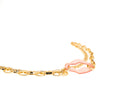 Two Row Chain Link Necklace With Lucite Purple Pendant - Charming Charlie