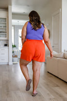 A Little Lazy High Rise Linen Shorts - Charming Charlie