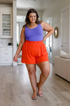 A Little Lazy High Rise Linen Shorts - Charming Charlie