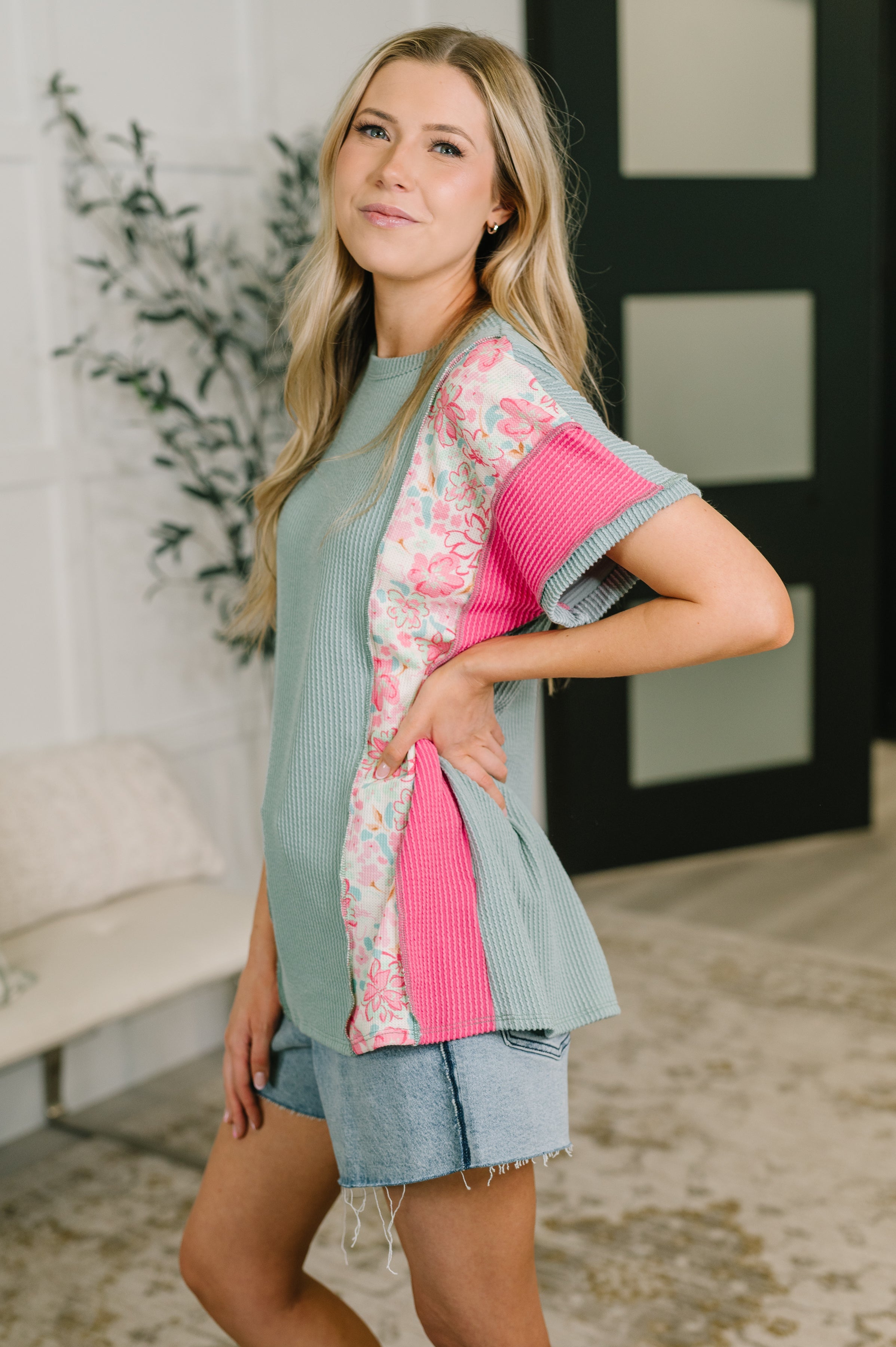 A Lot to Look At Color Block Top - Charming Charlie