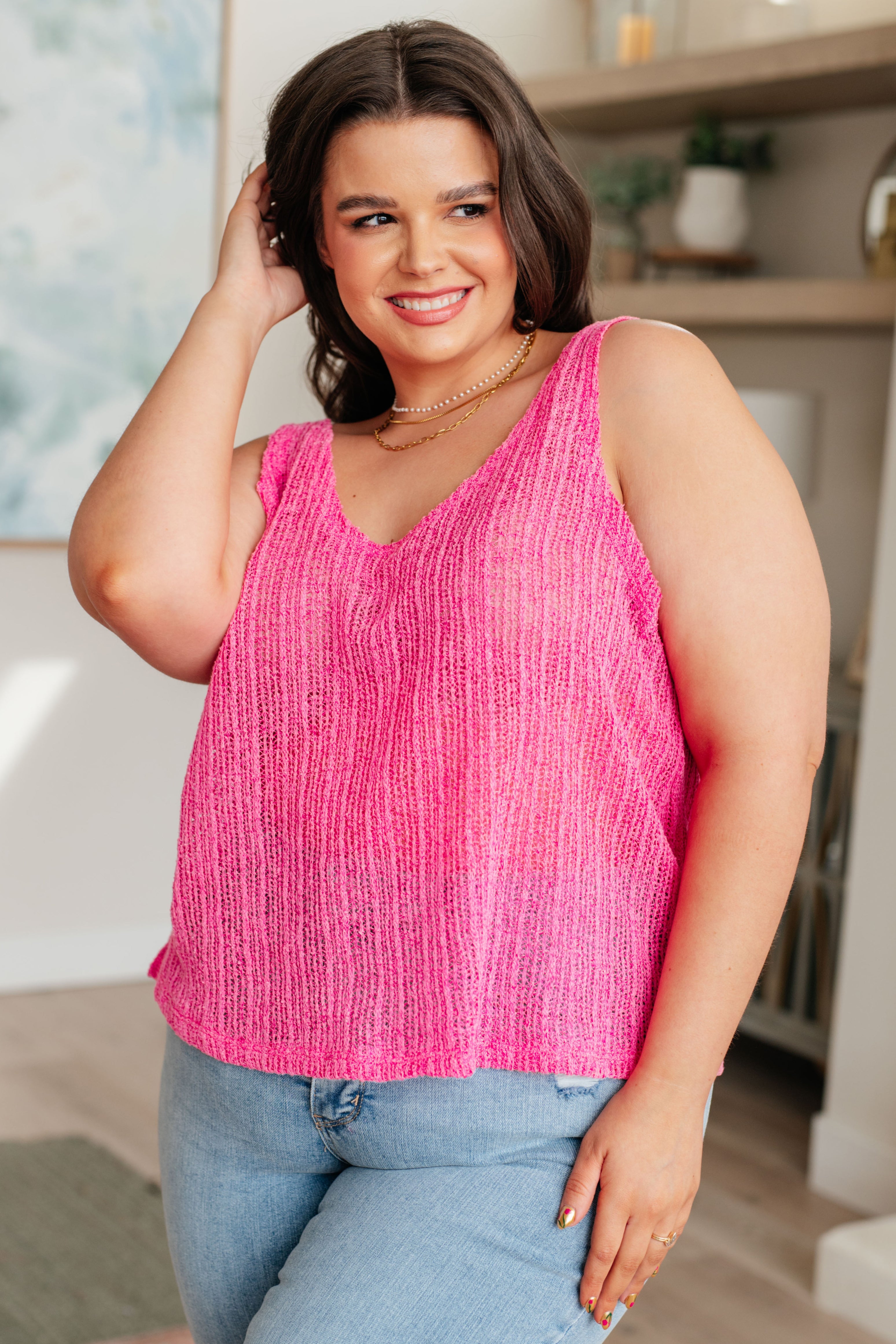 A Major Upgrade Knit V-Neck Tank - Charming Charlie