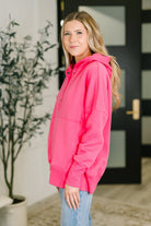A Million Different Reasons Hooded Pullover in Fuchsia - Charming Charlie