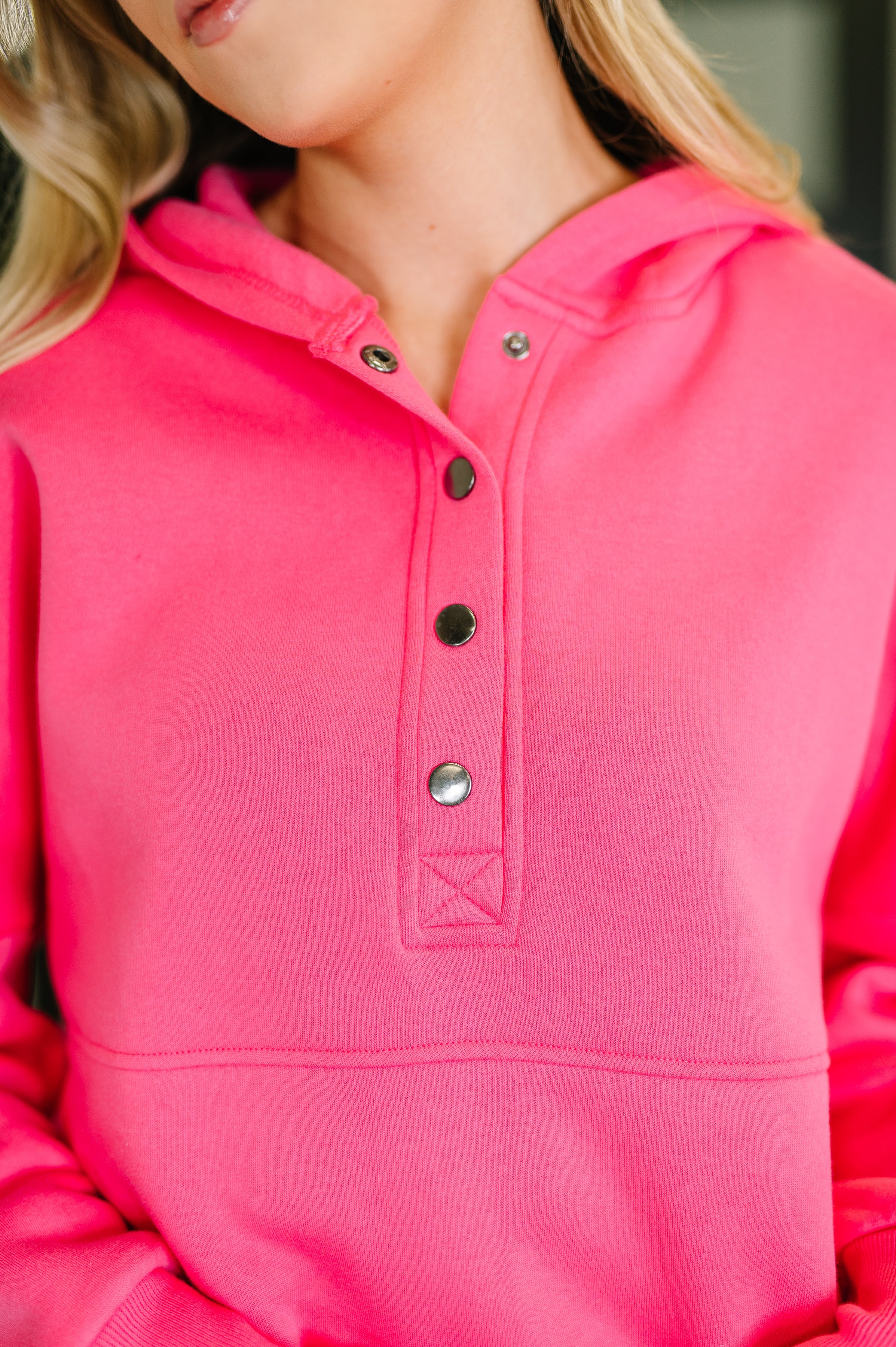 A Million Different Reasons Hooded Pullover in Fuchsia - Charming Charlie