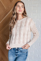 A Note of Thanks Cable Knit Sweater - Charming Charlie