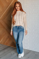 A Note of Thanks Cable Knit Sweater - Charming Charlie