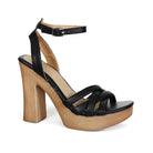 ARLESA-05 Women's Padded Multi Strap In Wooden Heel - Yoki 