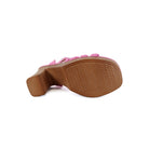 ARLESA-05 Women's Padded Multi Strap In Wooden Heel - Yoki 