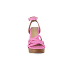 ARLESA-05 Women's Padded Multi Strap In Wooden Heel - Yoki 