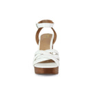 ARLESA-05 Women's Padded Multi Strap In Wooden Heel - Yoki 