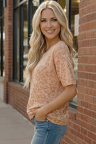 Blush Safari Knit Tee - Charming Charlie