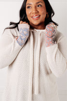 A Tad Chilly Waffle Knit Hoodie - Charming Charlie
