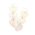 Acetate Heart Link Dropdown Earrings, Add a touch of elegance to your outfit. Made with high-quality acetate material, these earrings feature a unique heart link design that delicately dangles from your ears. Perfect for any occasion, these earrings are a must-have accessory for any jewelry collection.