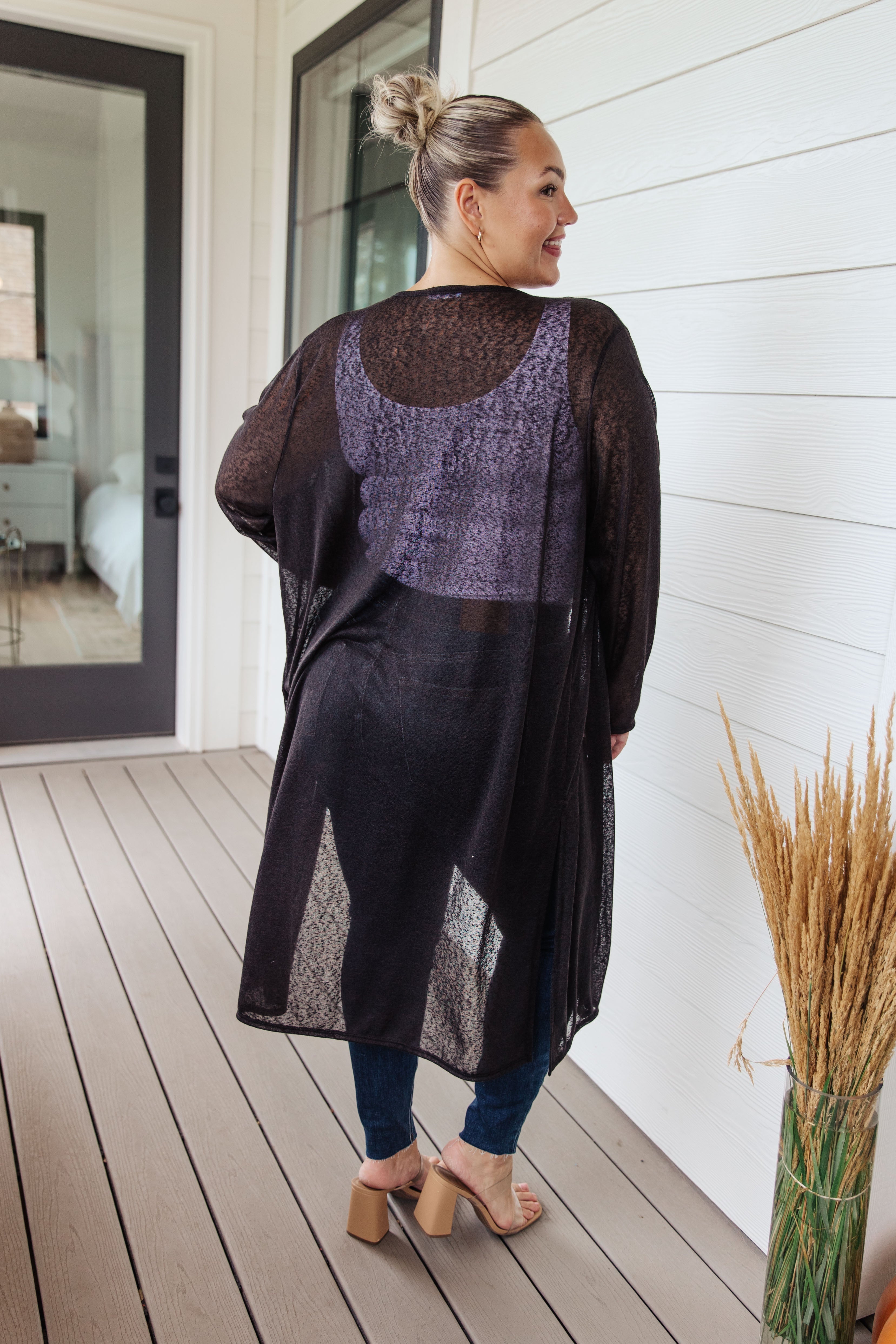 Afternoon Shade Sheer Cardigan - Charming Charlie