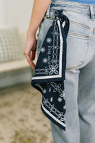 Alex Mid Rise Boyfriend Jean with Bandana Loop - Charming Charlie