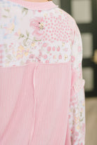 A Little Bias Printed Patchwork Top - Charming Charlie