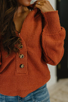 All For Me Henley Sweater - Charming Charlie
