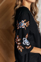All In Me Embroidered V-Neck Blouse - Charming Charlie