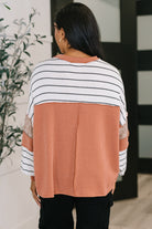 All Over the Place Color Block Relaxed Pullover - Charming Charlie