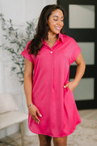 All of My Business Collared Shirt Dress - Charming Charlie
