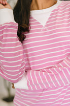 Almost Therapeutic Drop Shoulder Pullover in Candy Pink - Charming Charlie