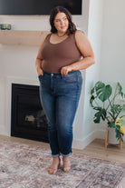 Amber Cuffed Slim Fit Dark Wash Jeans - Charming Charlie
