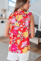 Among The Flowers Floral Top - Charming Charlie