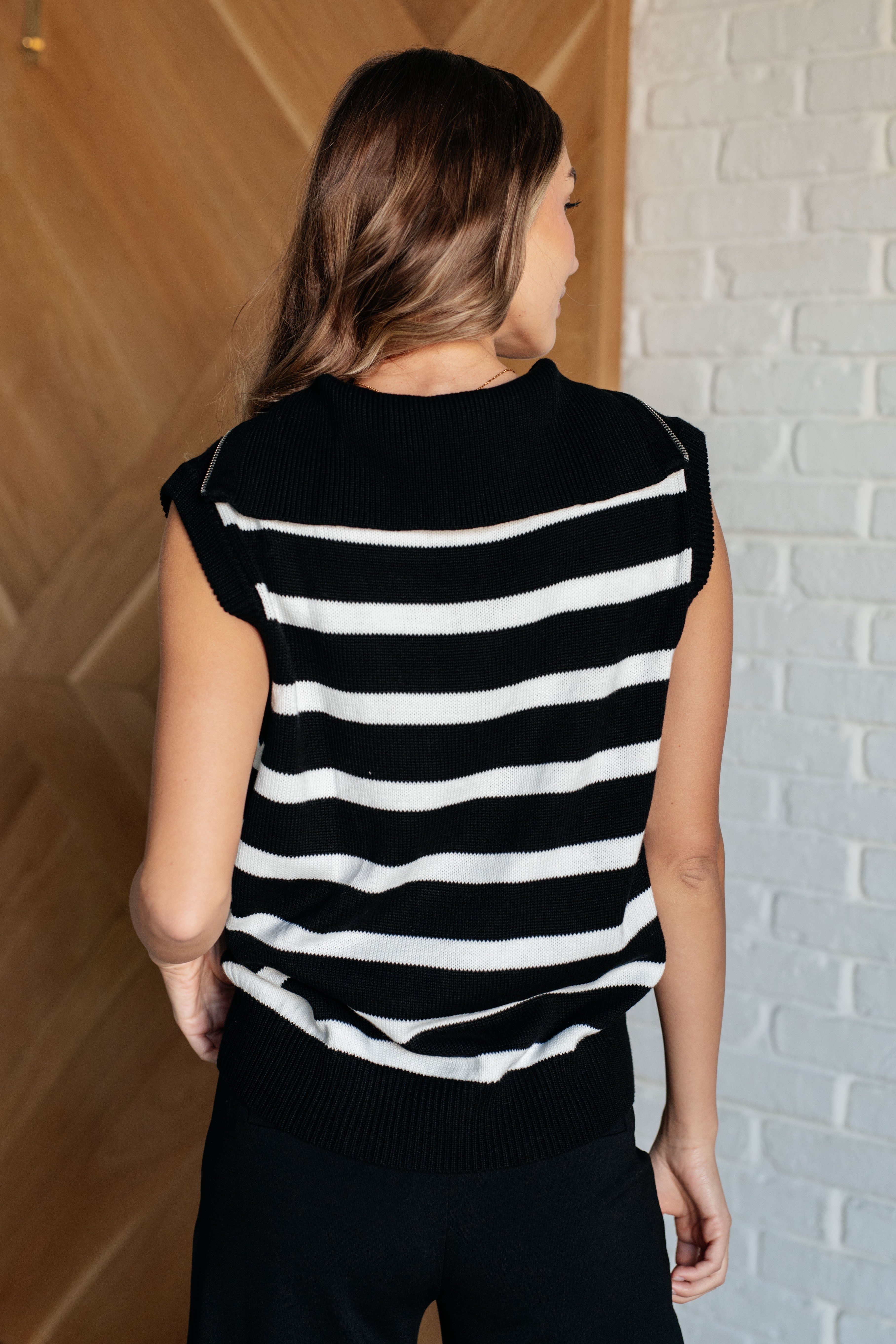 Attached at the Hip 1/4 Zip Sleeveless Sweater - Charming Charlie