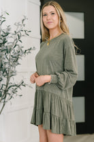 Autumn Breeze Long Sleeve Knit Dress - Charming Charlie