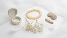 Elegant Cream Beaded Bracelet - Charming Charlie