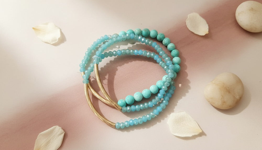 Turquoise Beaded Bracelet Stack - Charming Charlie