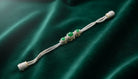 Silver Bracelet with Green Gemstone Accents - Charming Charlie