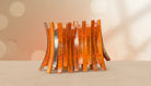 Rustic Amber-Toned Horn Cuff Bracelet - Charming Charlie