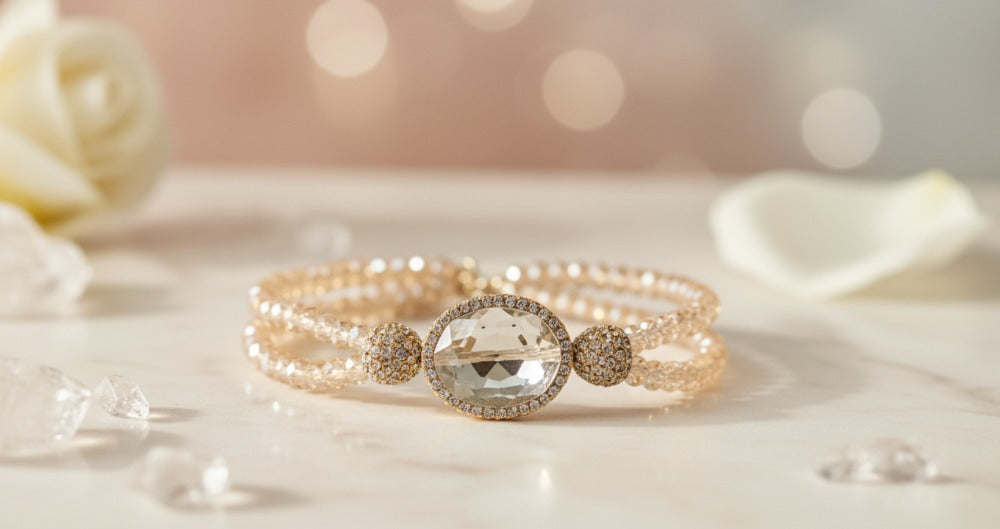Crystal Oval Centerpiece Bracelet - Charming Charlie