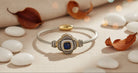 Vintage-Style Sapphire Centerpiece Bracelet - Charming Charlie