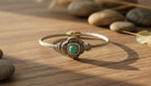 Silver Bracelet with Turquoise Centerpiece - Charming Charlie