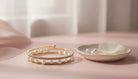 Rose Gold Bracelet with Pearls and Crystals - Charming Charlie