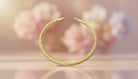 Textured Gold Open Cuff Bracelet - Charming Charlie