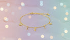 Gold Charm Bracelet with Tiny Sparkling Pendants - Charming Charlie