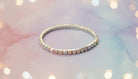 Iridescent Silver Bracelet with Sparkling Crystals - Charming Charlie
