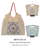 Paisley Pattern Rope Bag - Charming Charlie