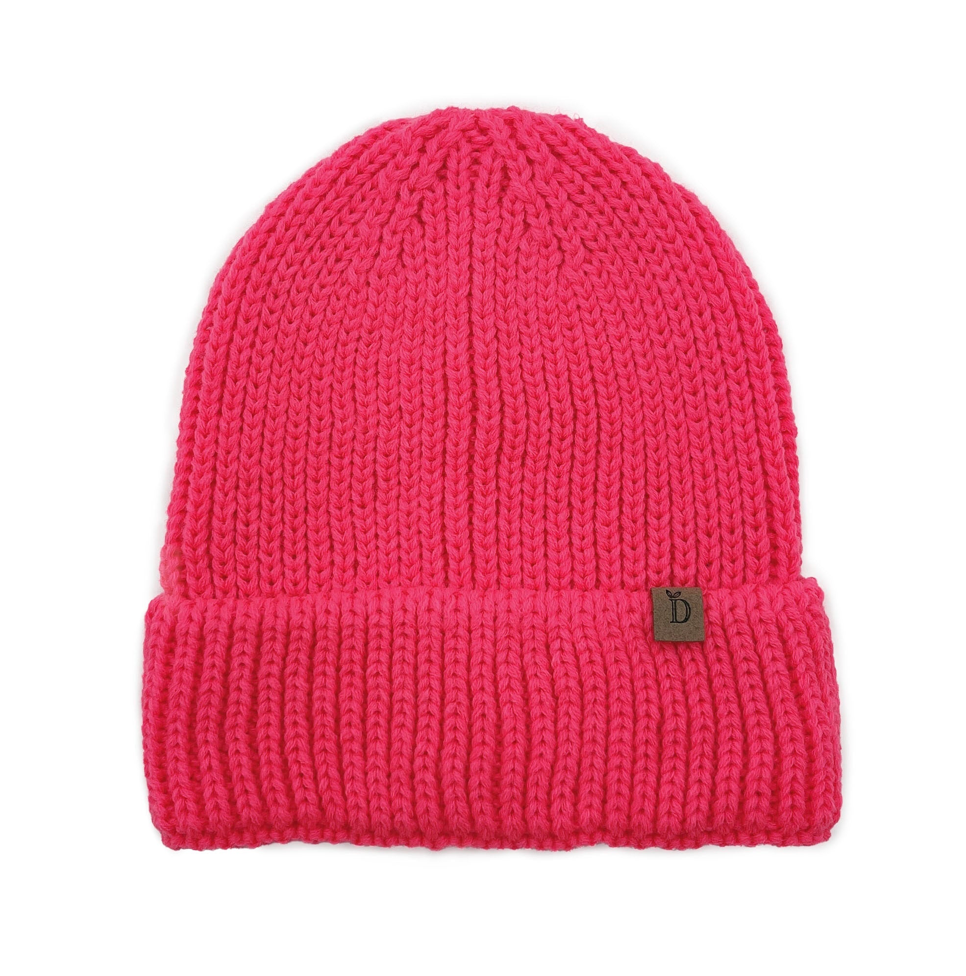 Solid Ribbed Cuff Beanie
